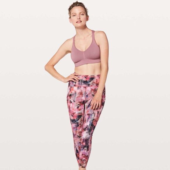 Lululemon Speed Up Bra- Figue- Moulded Cup High Support Sports Bra- Size Medium - Picture 3 of 10